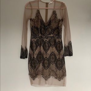 Showstopping Nude Lace Dress!